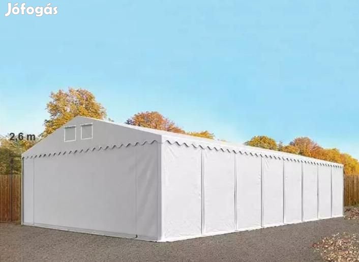 Professzionális raktársátor, tároló sátor 8x24 m ponyva PVC