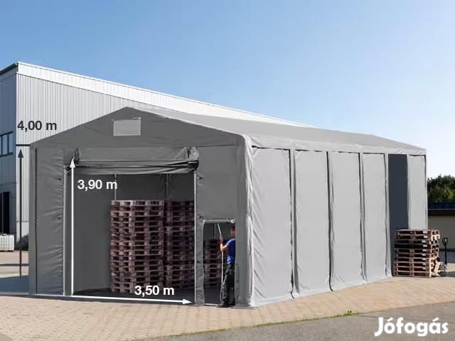 Professzionális raktársátor, tárolósátor 8x24m oldalmagasság