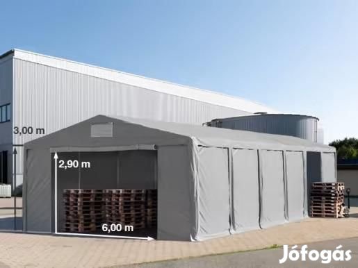 Professzionális raktársátor ipari sátor 8x16m oldalmagasság