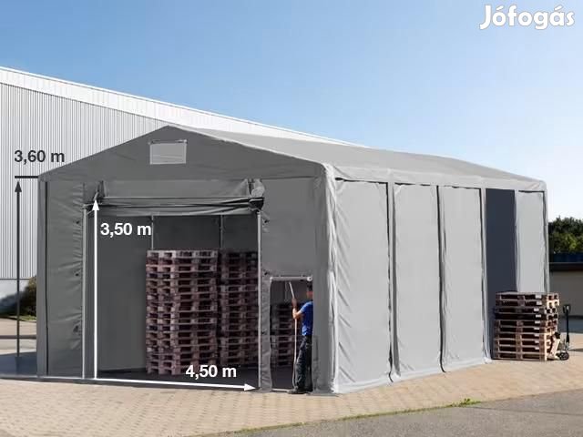 Professzionális raktársátor tárolósátor 8x10 m oldalmagasság