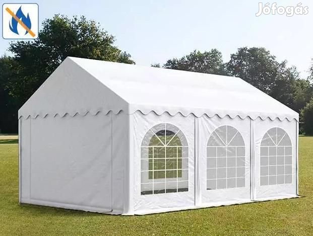 Professzionális rendezvénysátor 4x6 m, ponyva lángálló PVC