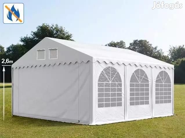 Professzionális rendezvénysátor 5x6m, ponyva lángálló PVC