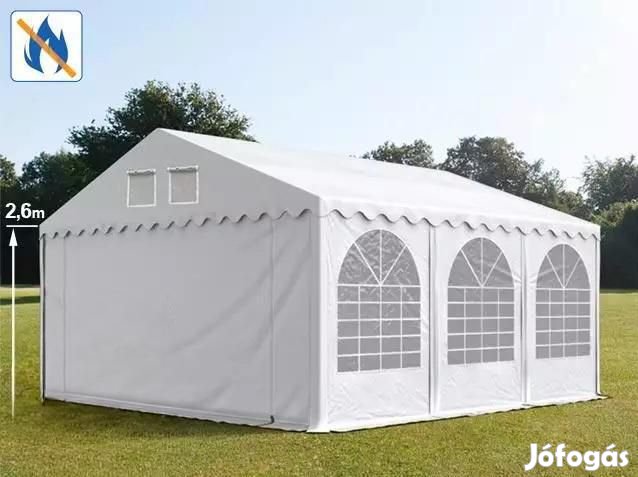 Professzionális rendezvénysátor 5x6m, ponyva lángálló PVC