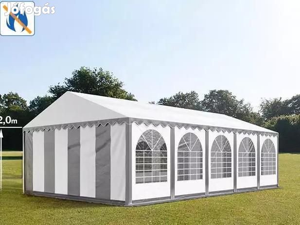 Professzionális rendezvénysátor 6x10 m, ponyva lángálló PVC