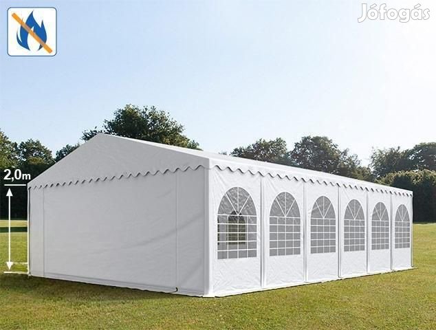 Professzionális rendezvénysátor 8x12m, ponyva lángálló PVC