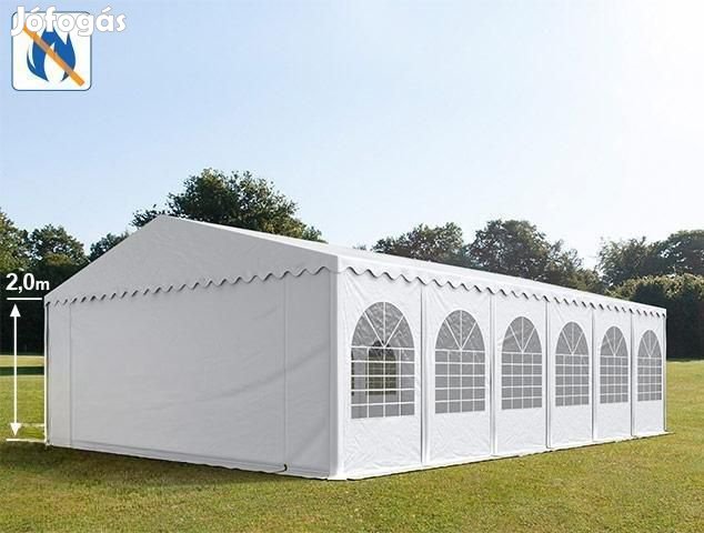Professzionális rendezvénysátor 8x12m, ponyva lángálló PVC