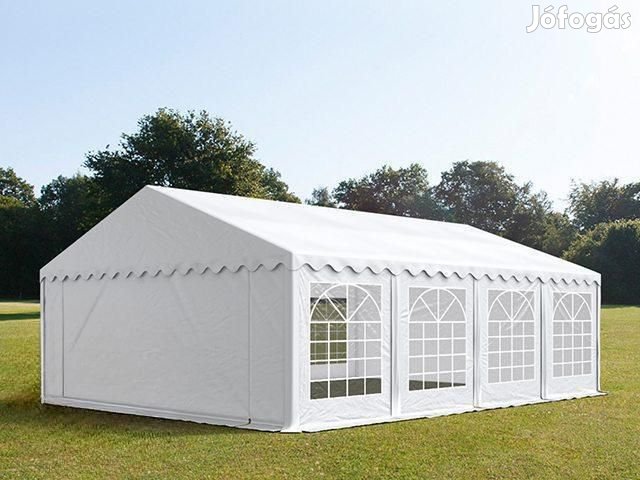 Professzionális rendezvénysátor parti sátor 6x8 m, ponyva PVC fehér