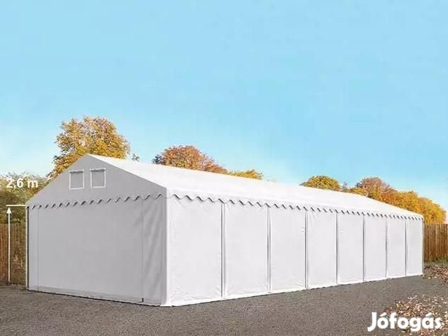 Professzionláis raktársátor, tároló 6x16 m ponyva PVC