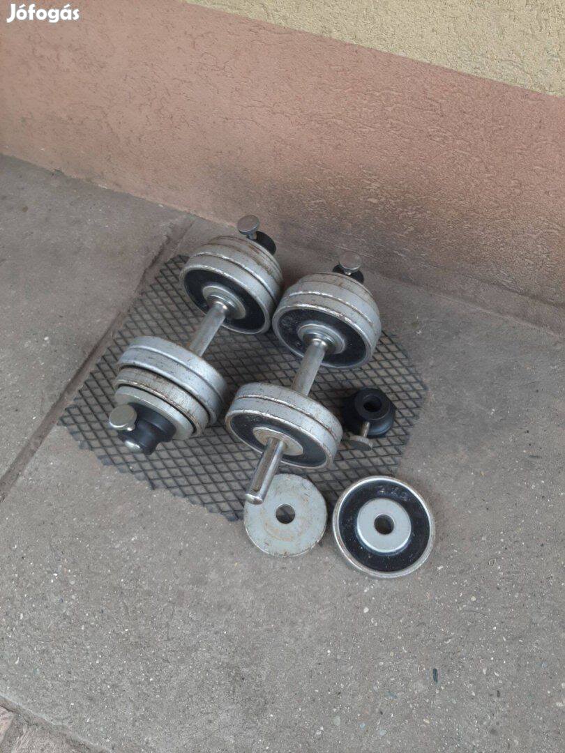 Profi 2 x 20 kg szerelhető egykezes súlyzó