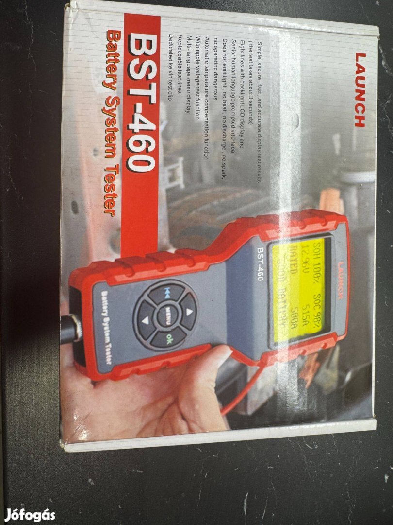 Profi Akku teszter Launch BST-460 6-12-24V-os rendszerekhez