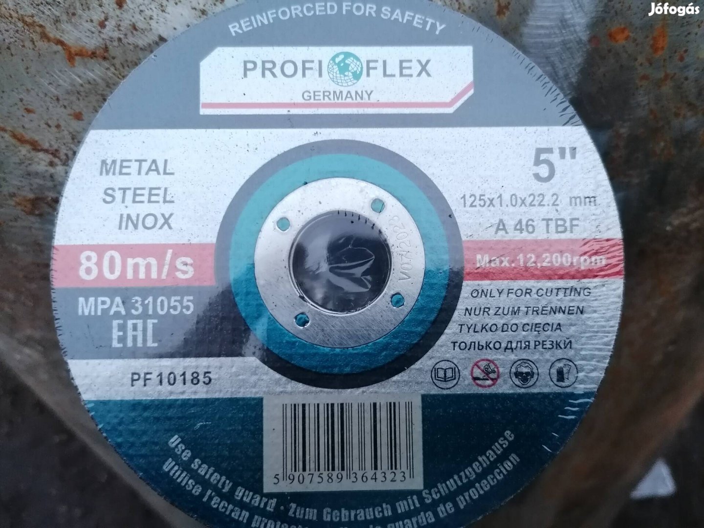 Profi Flex márkályú 125x1mm-es Német Inox vágókorong. 