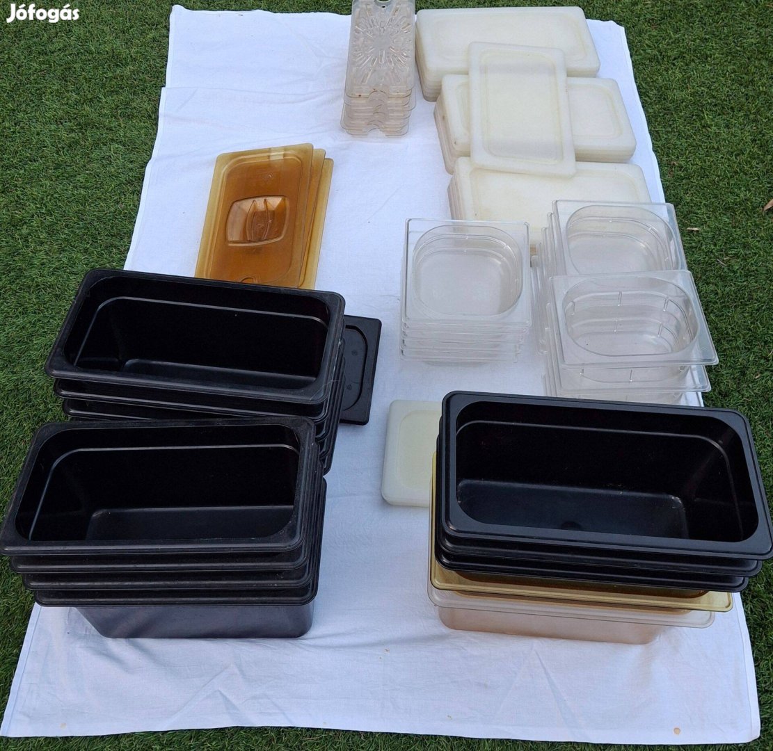 Profi GN edények, fedők és tároló ládák csomagban