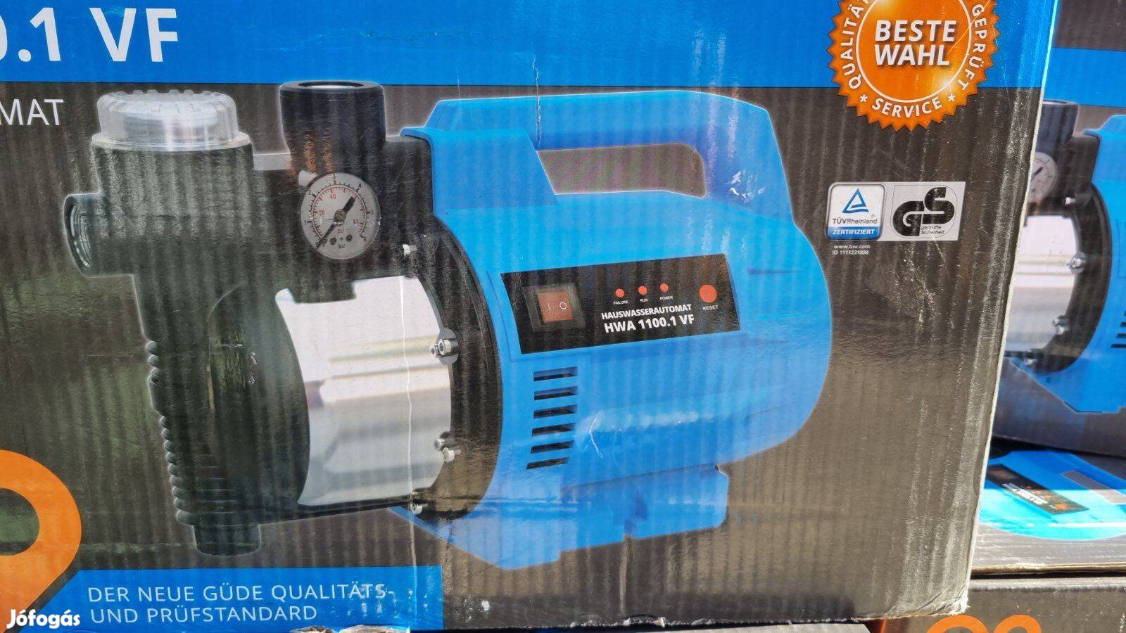 Profi, 1100W-os vízszivattyú, beépített szűrővel, nyomáskapcsolóval