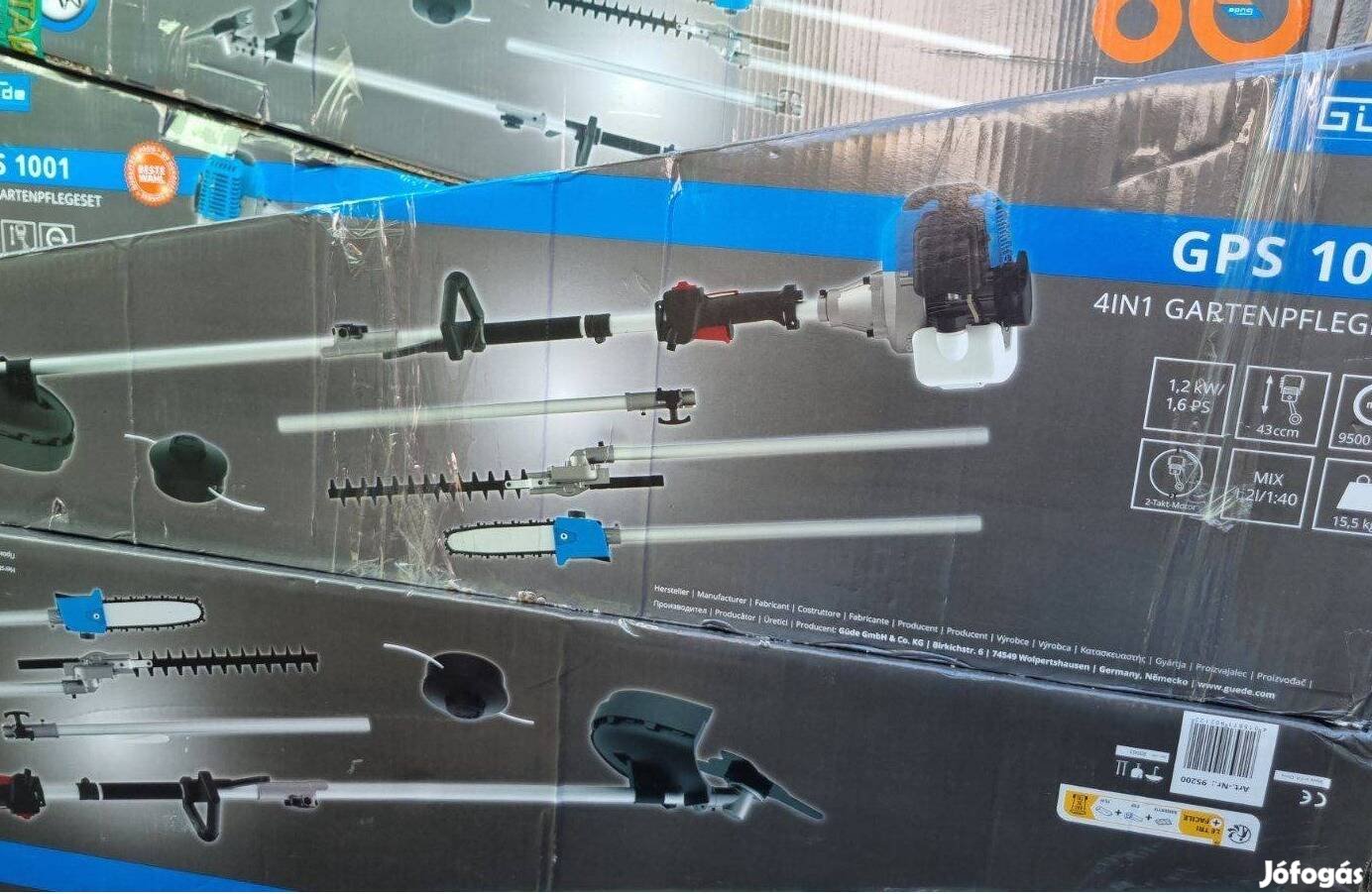 Profi, 4az1-ben benzinmotoros multifunkciós, 1,2 kW-os kertigép