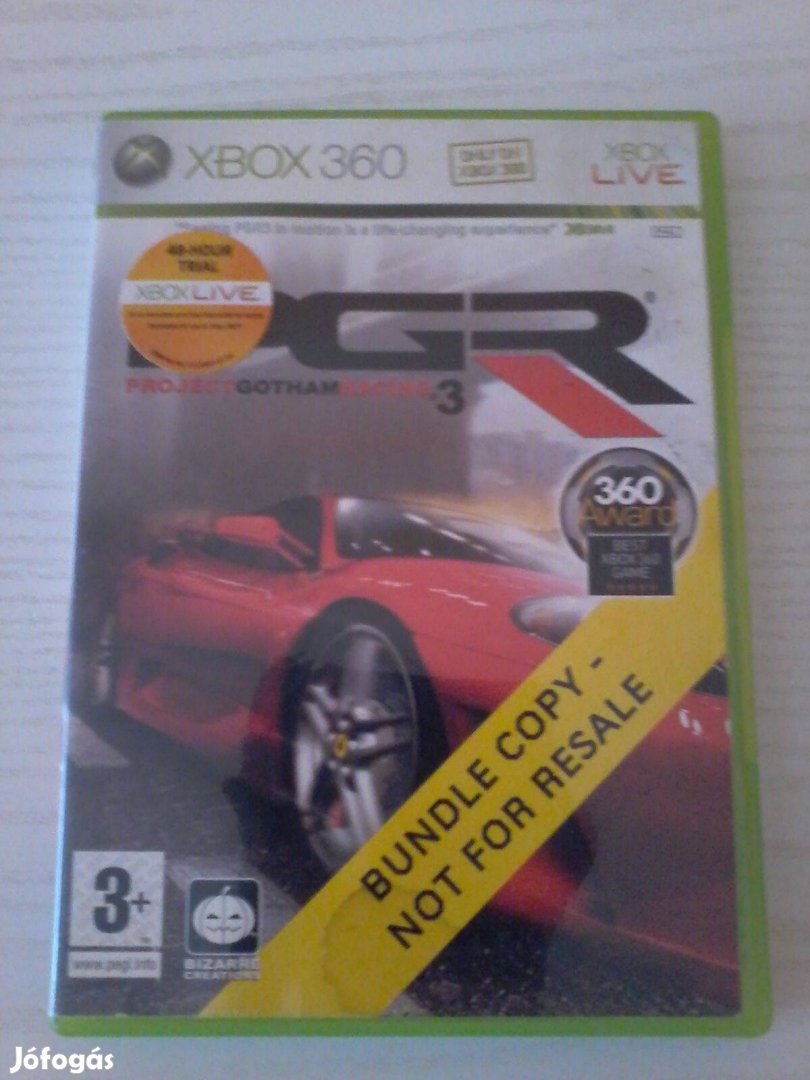 Project Gotham Racing 3 Xbox 360 játék eladó.(nem postázom)