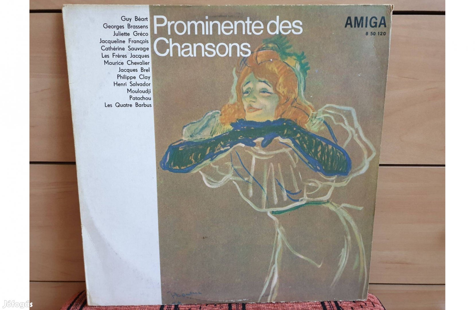 Prominente des Chansons hanglemez bakelit lemez Vinyl