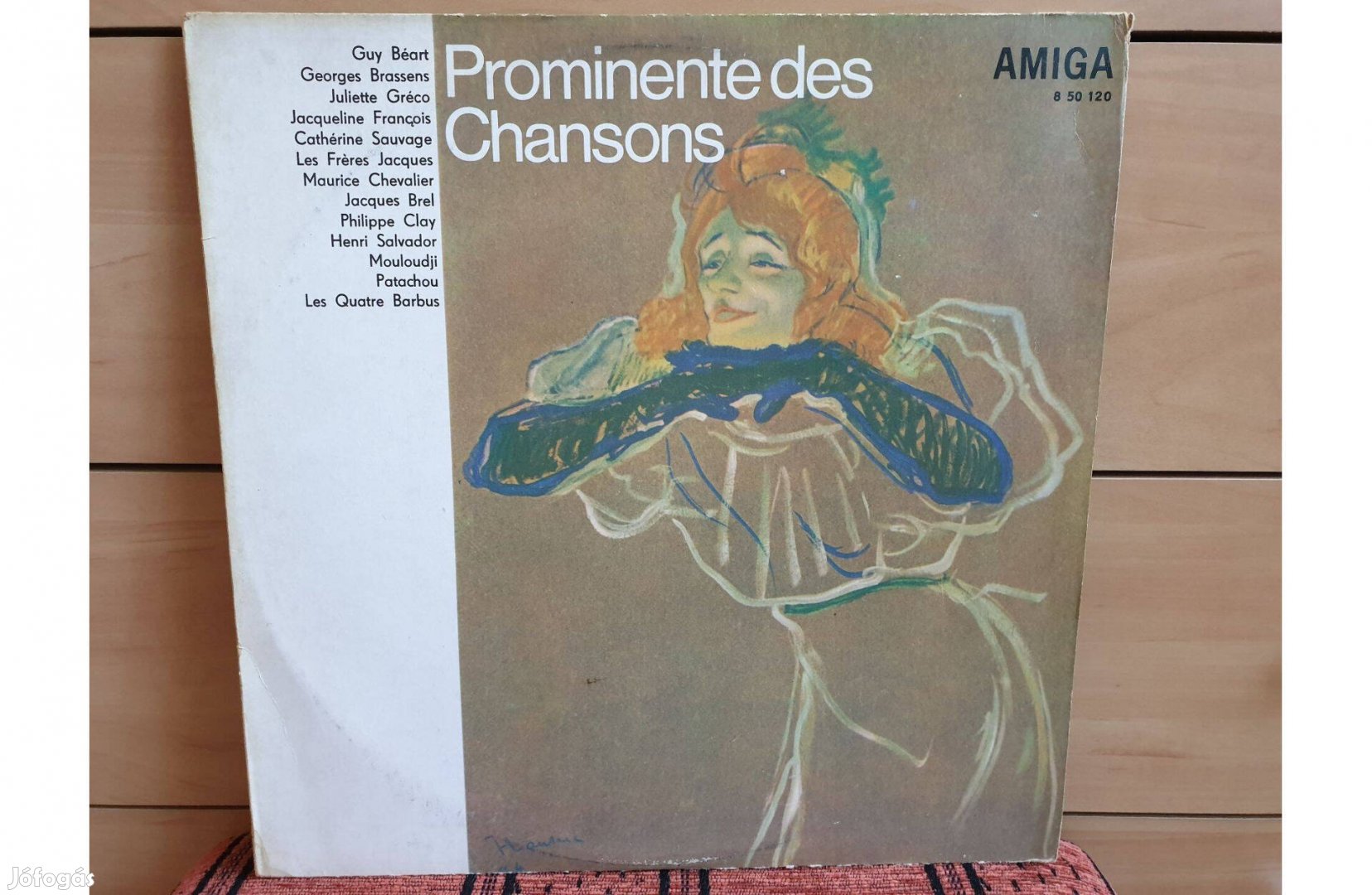 Prominente des Chansons hanglemez vinyl bakelit lemez