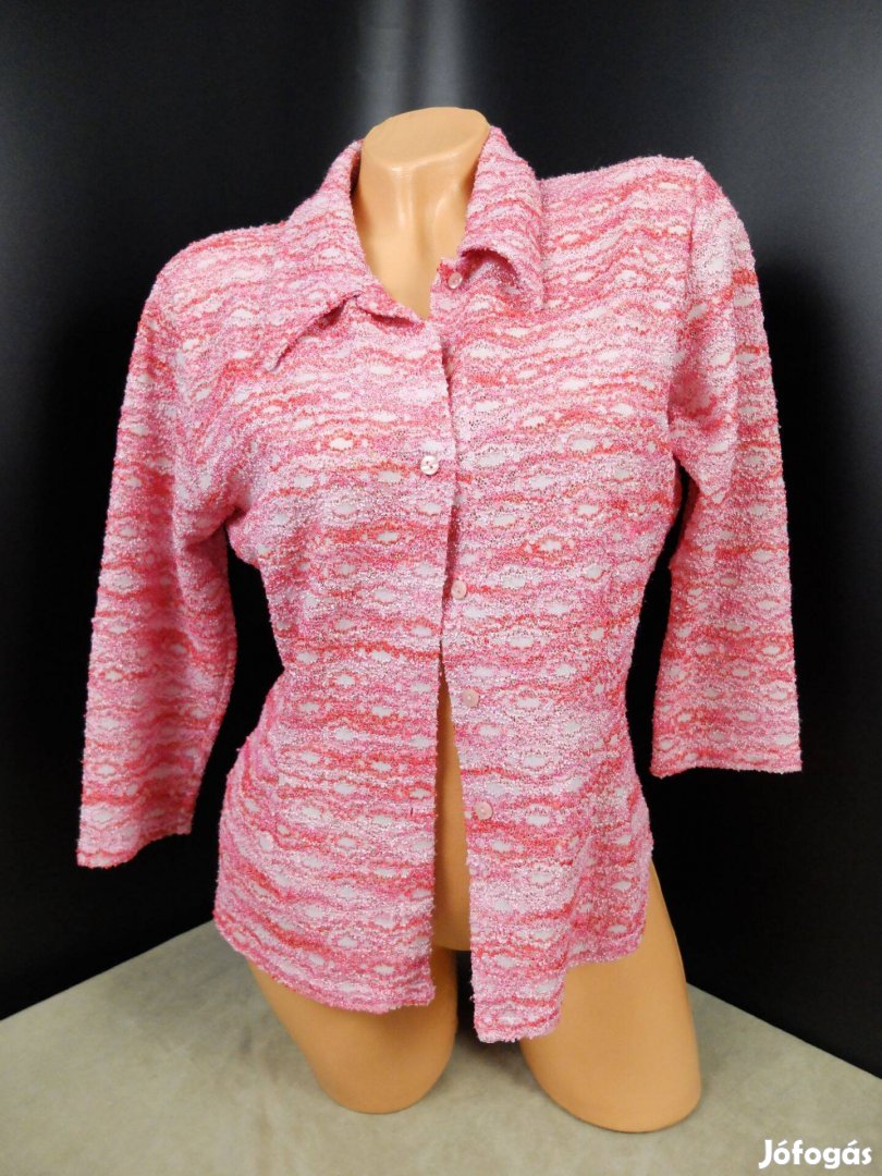 Promod háromnegyedes ujjú női kardigán pink rózsaszín