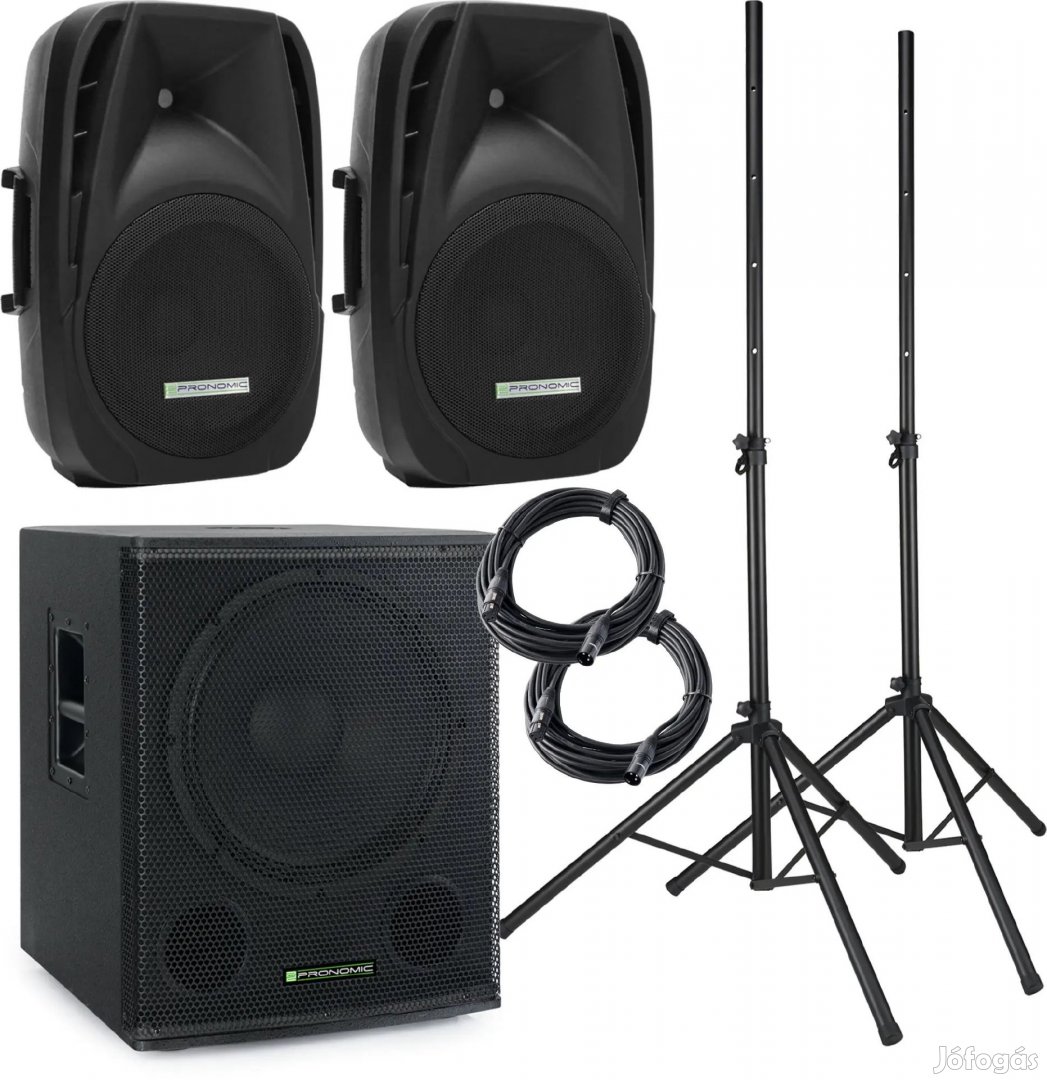 Pronomic 118S-212A Aktív PA Rendszer 600 Watt