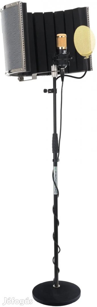 Pronomic CM-100BG nagymembrános mikrofon készlet állvánnyal, arany