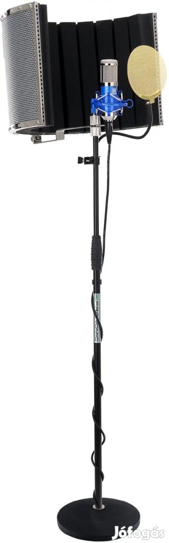 Pronomic CM-100B nagymembrános mikrofon készlet állvánnyal, arany pop