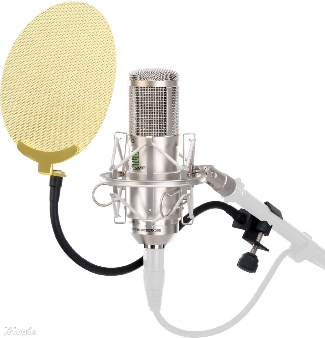 Pronomic CM-100S stúdió kondenzátor mikrofon ezüst KÉSZLET arany pop