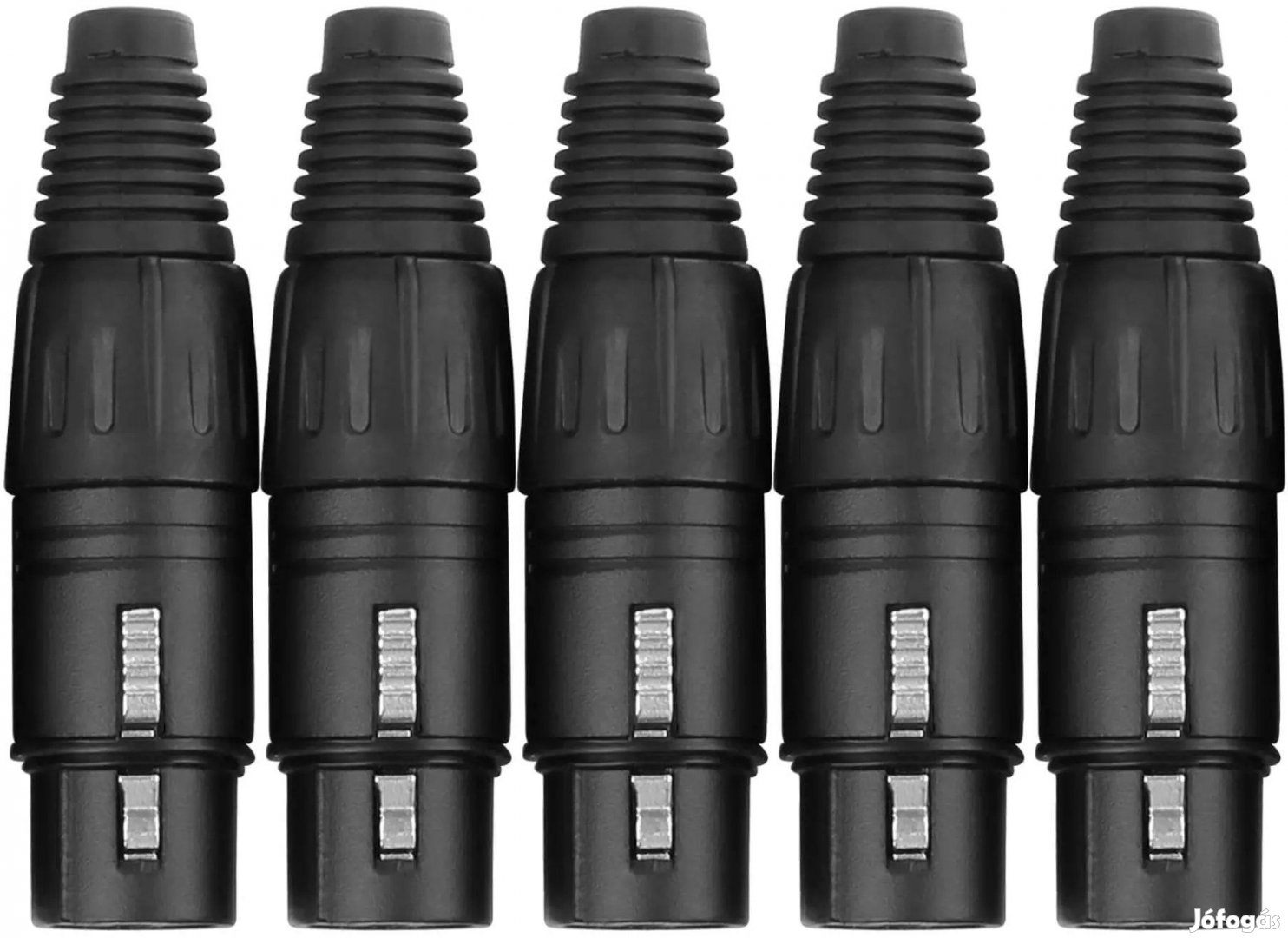Pronomic Csatlakozókészlet XLR férfi 5 db fekete