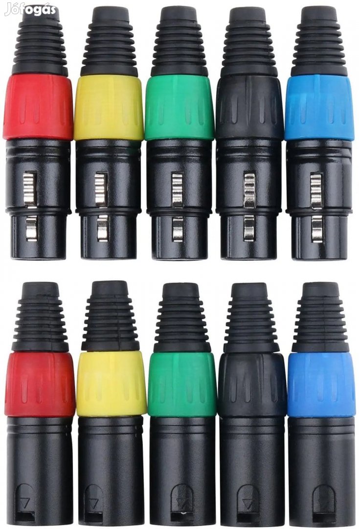 Pronomic Csatlakozókészlet XLR női/férfi 2x5 db Színes
