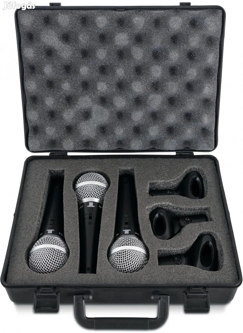 Pronomic DM-58-C Vokál Mikrofon Szett 3 db Tartóban