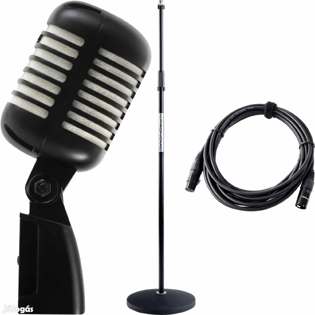 Pronomic DM-66BK/WH Elvis dinamikus mikrofon fekete/fehér szett