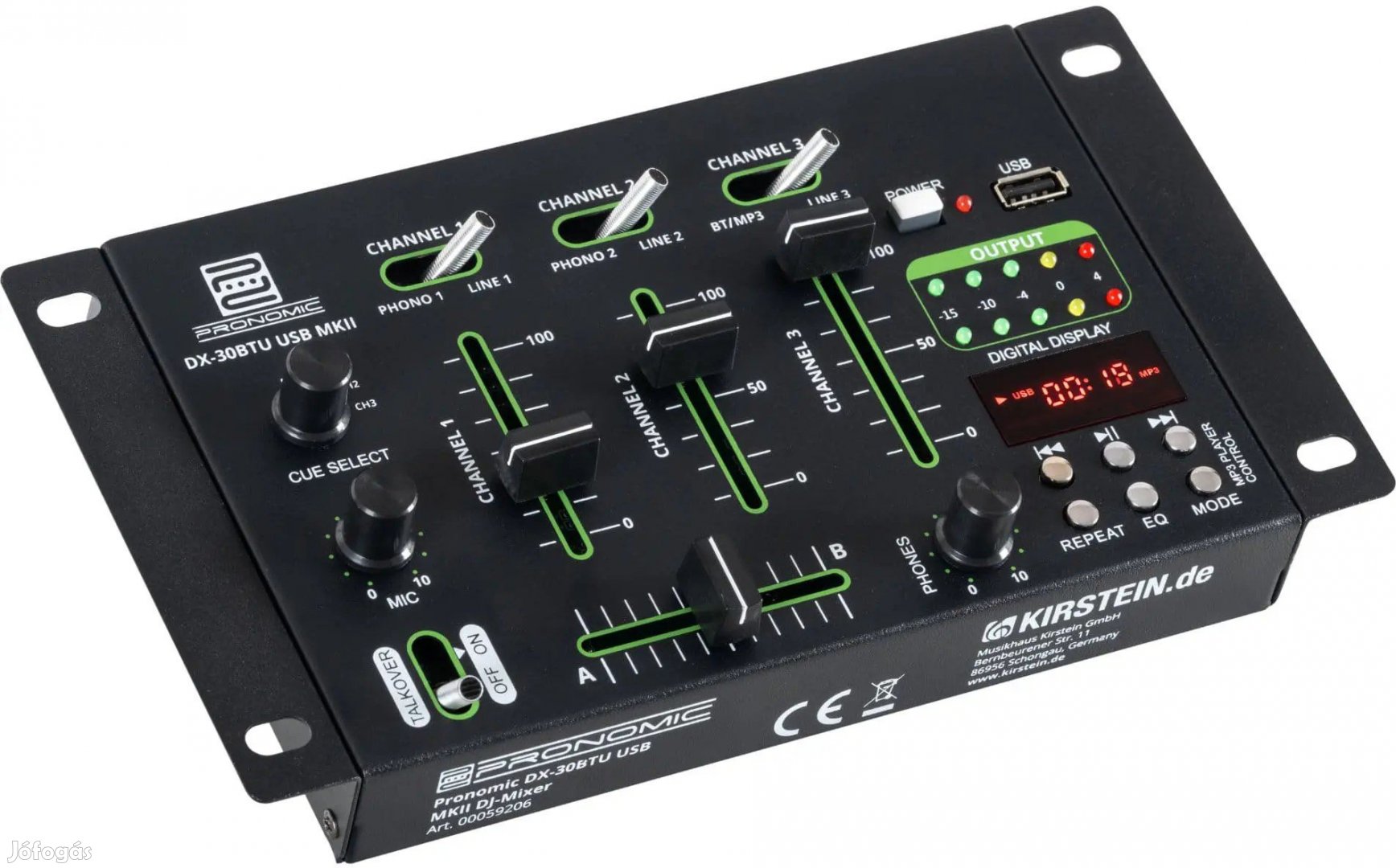 Pronomic DX-30BTU USB MKII DJ Mixer Bluetooth-tal