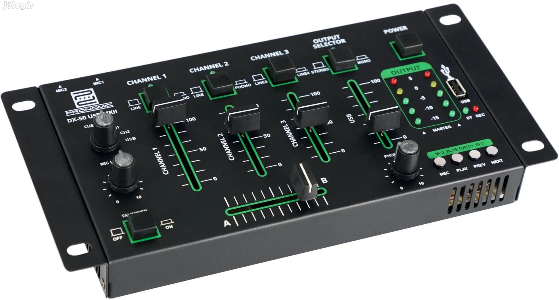 Pronomic DX-50 USB MKII 4-csatornás DJ mixer Bluetooth-tal