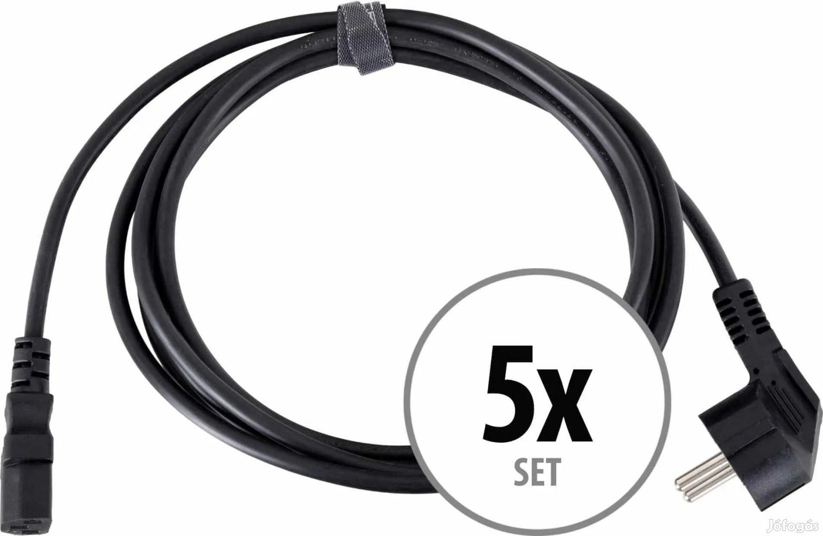 Pronomic EUIEC-3 IEC Tápkábel 3 m 5x Szett