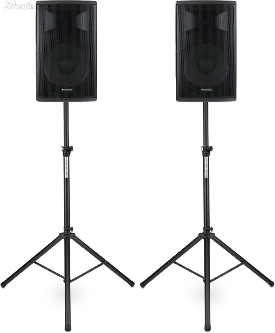 Pronomic E-215 MA 15" Aktív Hangfal 500 Watt Állvány Készlet