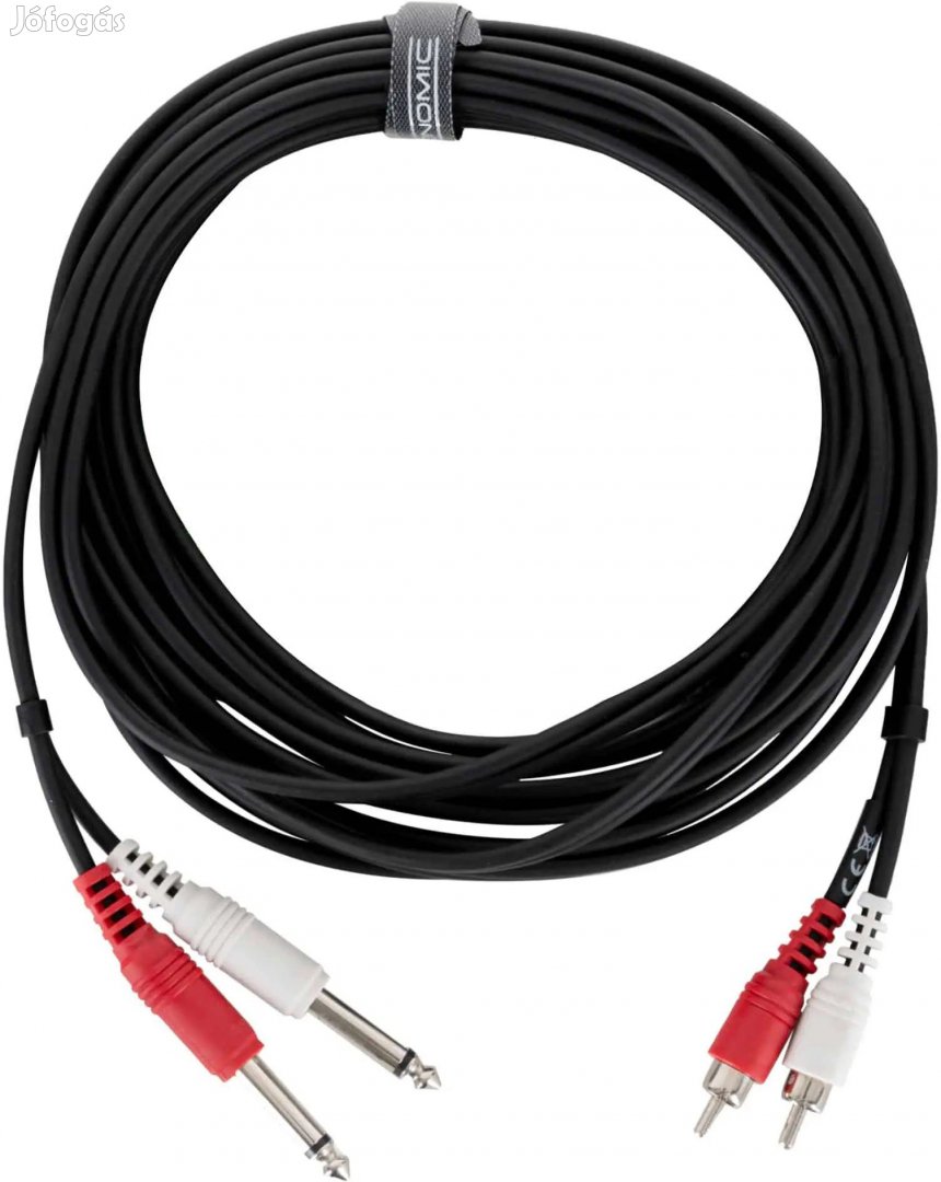 Pronomic J4RC-6 Hangkábel Sztereó 1/4" Jack/RCA 6 m
