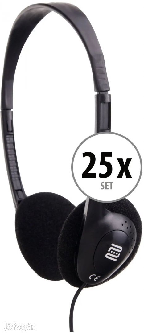 Pronomic KH-10BK fejhallgató 25 db-os szett