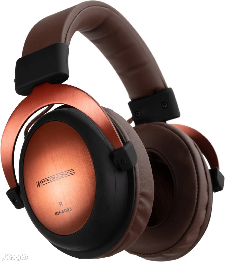 Pronomic KH-6093 KU stúdió fejhallgató réz/barna