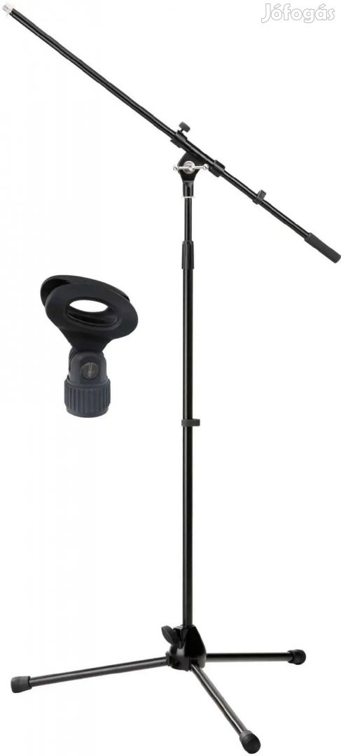 Pronomic MS-15 Pro Mikrofon Állvány Fekete Mikrofon Klippel