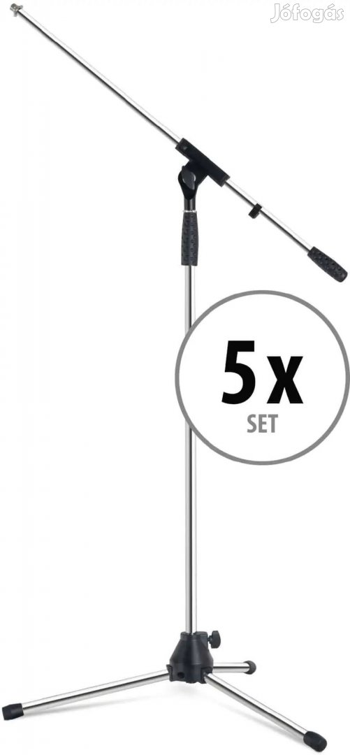 Pronomic MS-25C mikrofonállvány króm 5 db-os szett