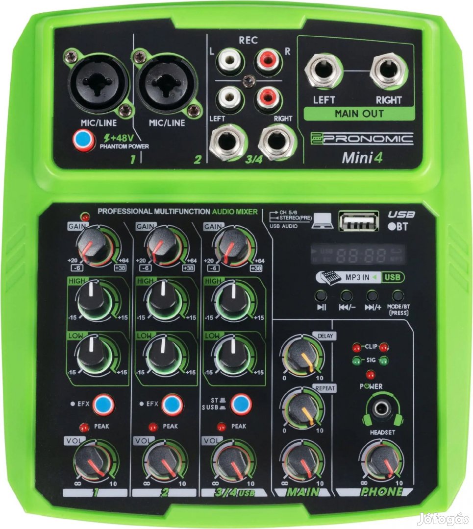Pronomic Mini4 4-csatornás USB keverő