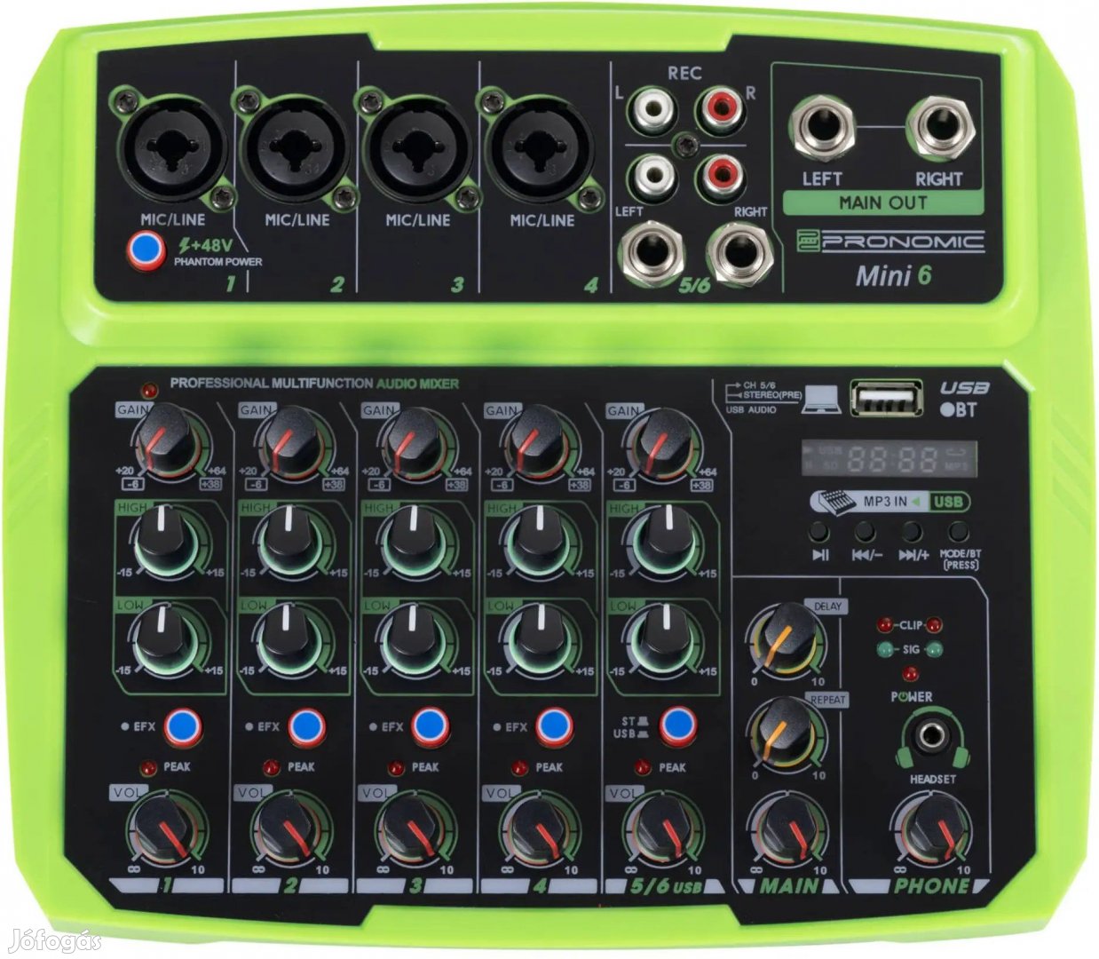 Pronomic Mini6 6 csatornás USB keverő