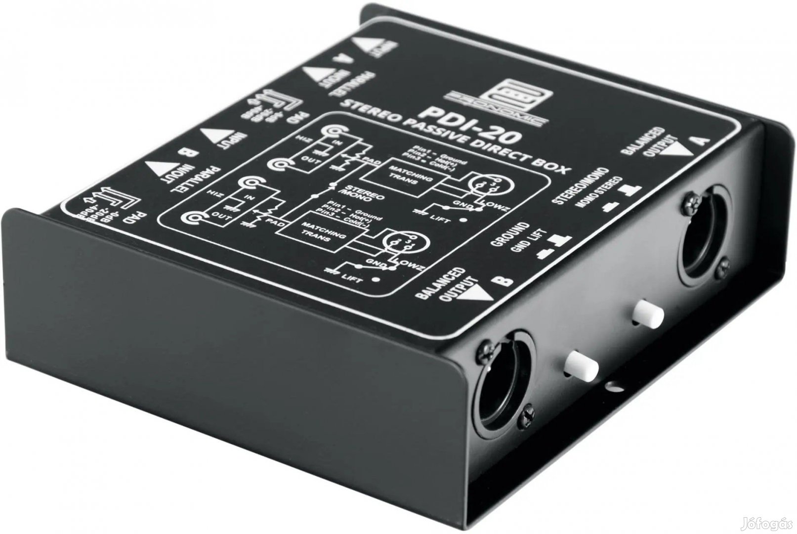 Pronomic PDI-20 Passzív Sztereó DI-Box