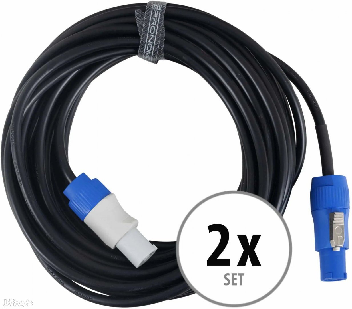 Pronomic Power Twist 10 tápkábel 10 m 2 db-os