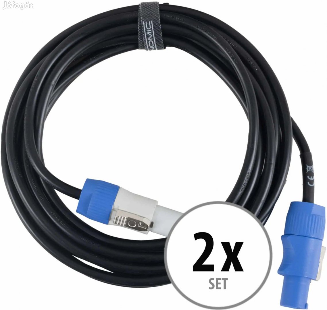 Pronomic Power Twist 5 tápkábel 5 m 2 db-os