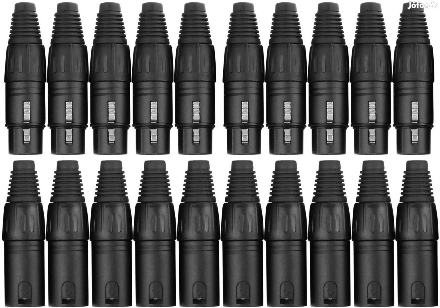 Pronomic csatlakozó készlet XLR-Nő/Férfi 2x10 darabos fekete