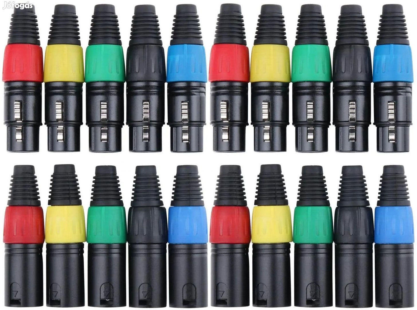 Pronomic csatlakozó készlet XLR-Nő/Férfi 2x 10 darabos Színes