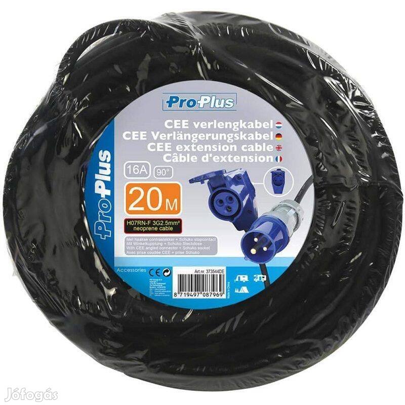 Proplus 20 méteres, 3x2,5 mm-es CEE hosszabbító kábel (373544De)