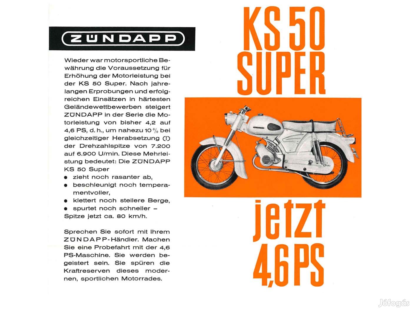 Prospekt KS50 a Zündapp Super számára