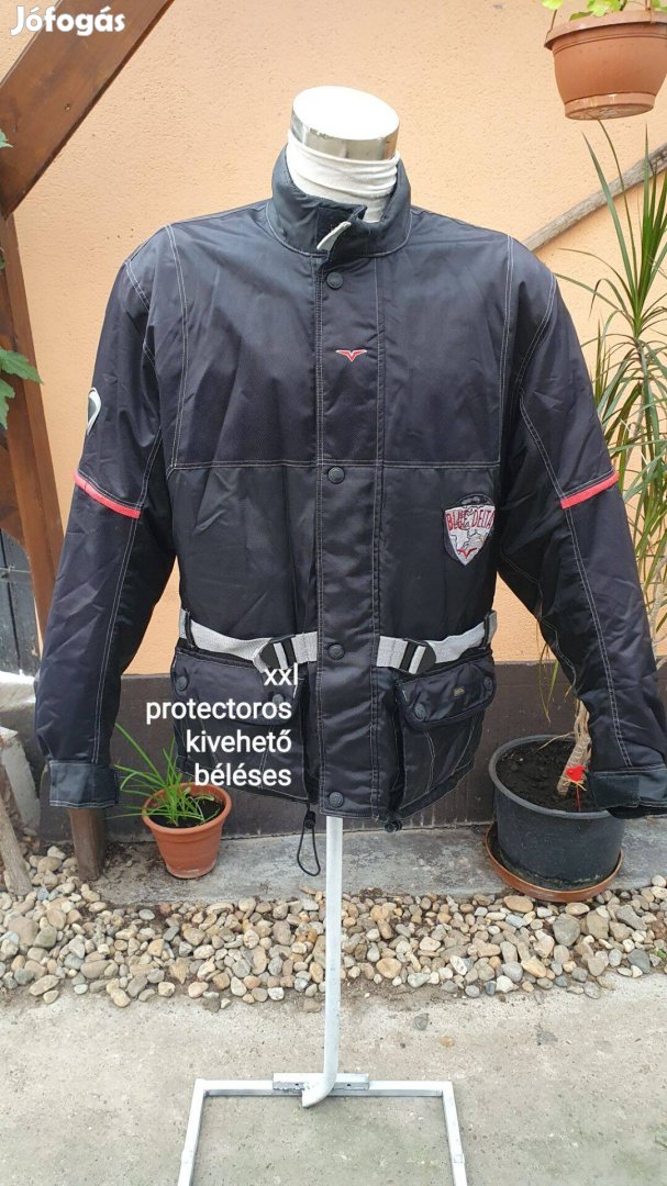 Protectoros béléses motoros kabát xxl