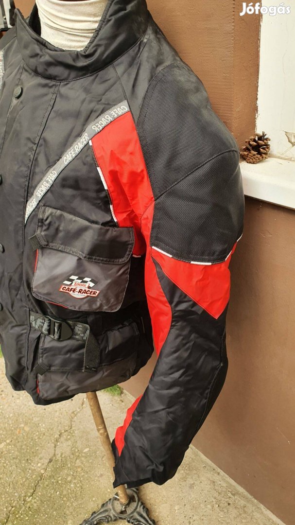 Protectoros kivehető béléses Cafe racer kabát xl méret